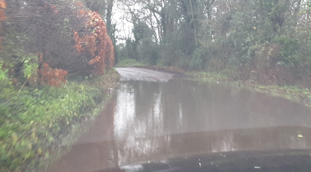 Flood Church Lane Hartley Wintney 3 January 2016