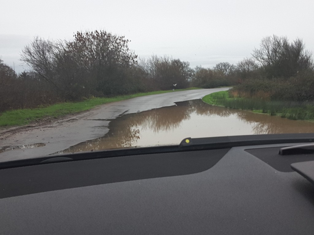 Flood Taplins Farm Road Winchfield 3 January 2016
