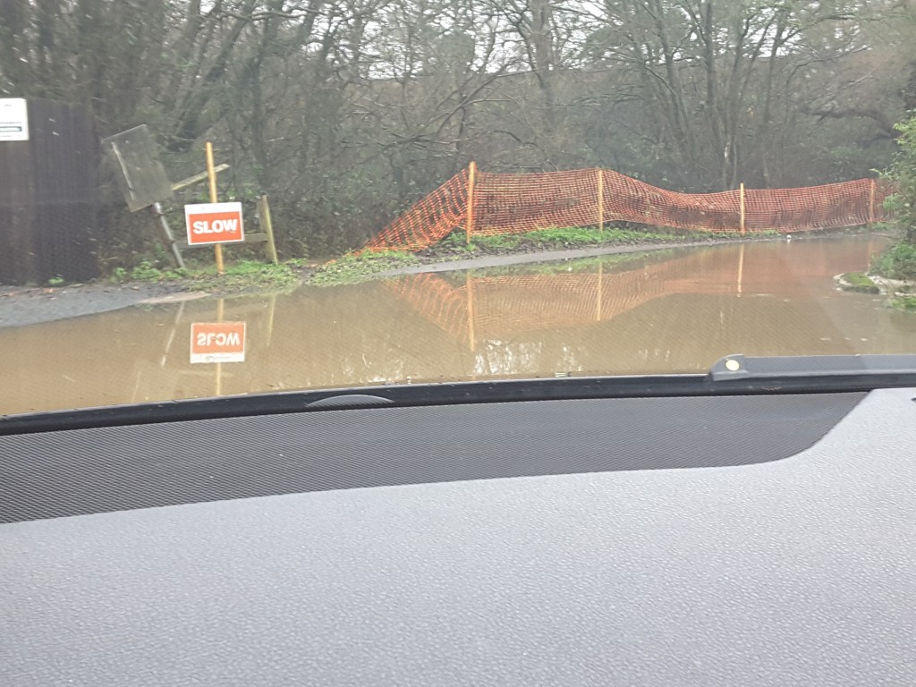 Flood Taplins Farm Road Winchfield 3 January 2016