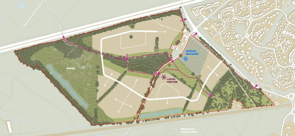 Hart Major Planning Site: Wates Homes Elvetham Chase (Pale Lane) Development Proposal, near Elvetham Heath and Hartley Wintney, Hart District, Hampshire.