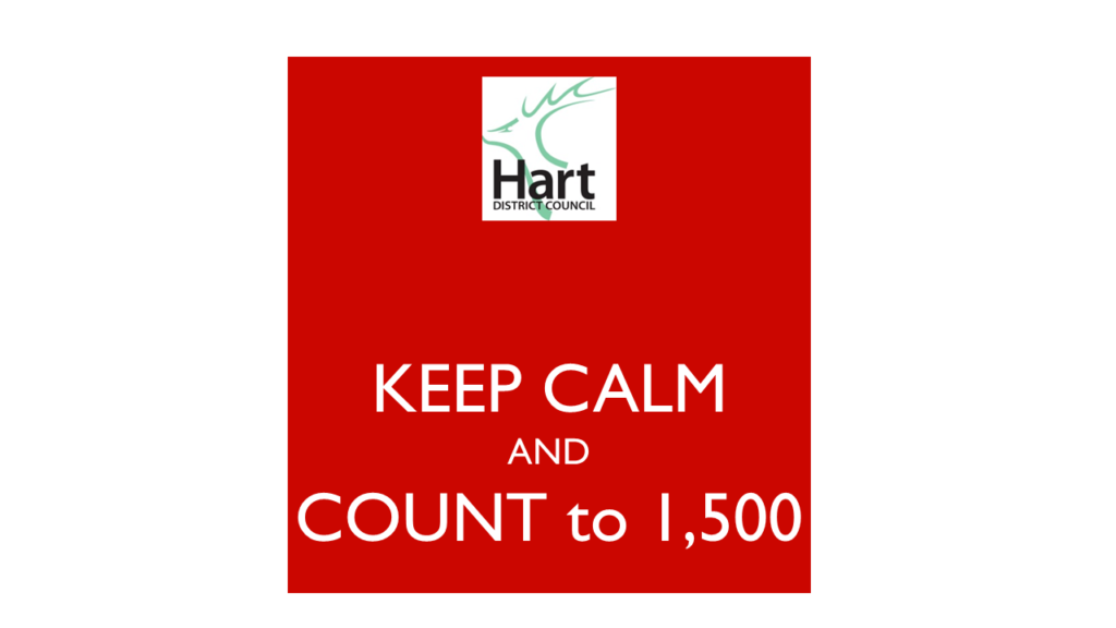 Keep Calm and Count to 1,500