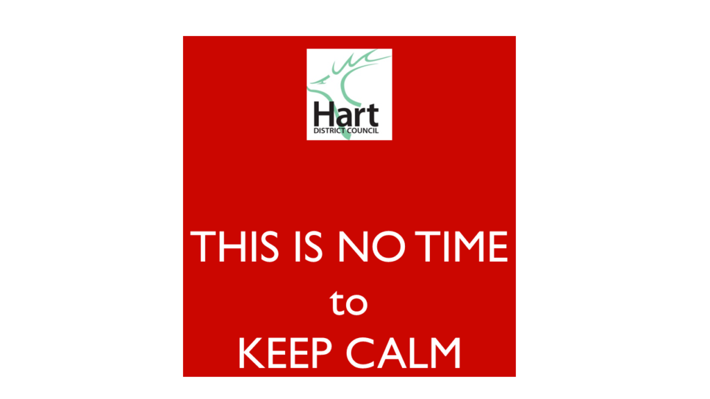 CCH force delay to Hart Local Plan- this is no time to keep calm