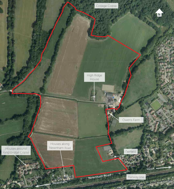 Hart Major Planning Site: Planning application submitted for 700 houses at Owens Farm west Hook 17/02317/OUT