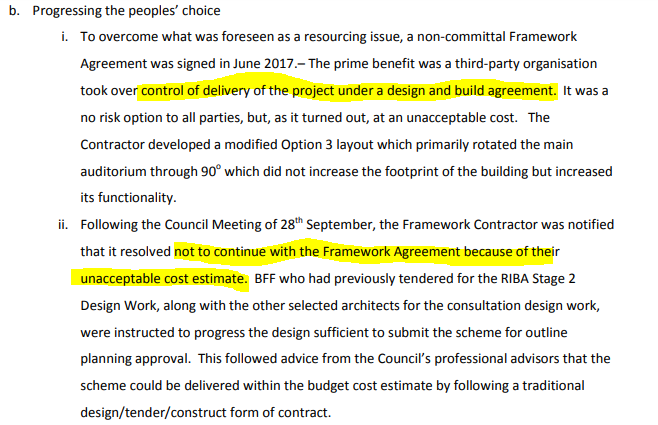 The Harlington Project Financial challenges to build on Gurkha Square risk of cost increases