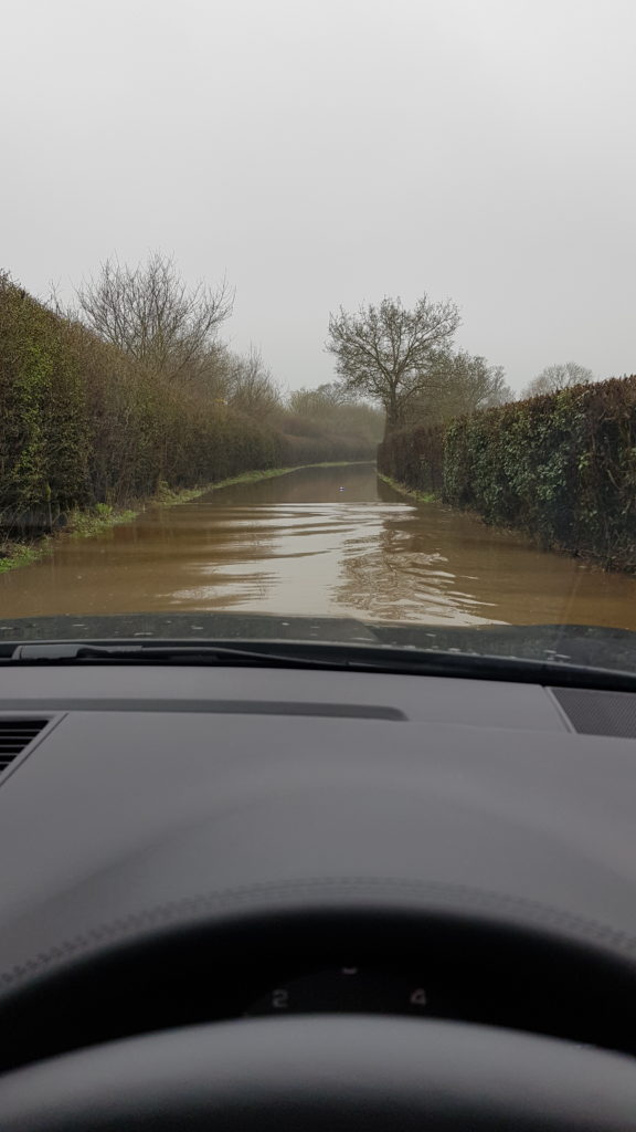 Winchfield Floods Taplins Farm Lane 20180411