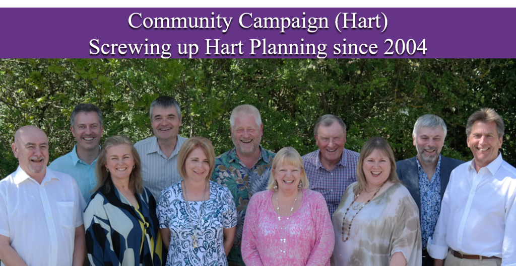Community Campaign Completely Concrete Hart screwing up Hart Planning since 2004