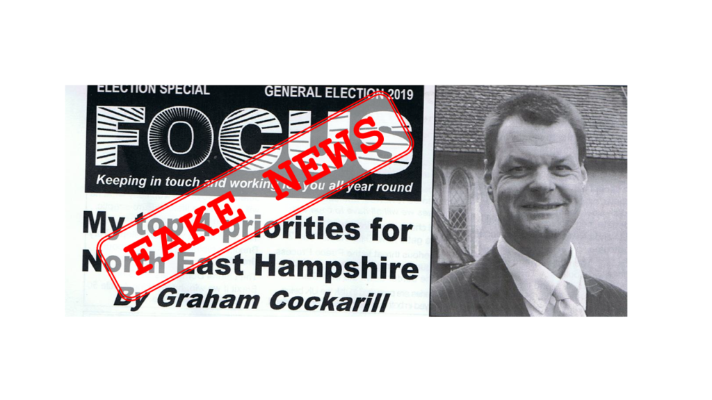 #LibDem #FakeNews Leaflet North East Hampshire #GE2019