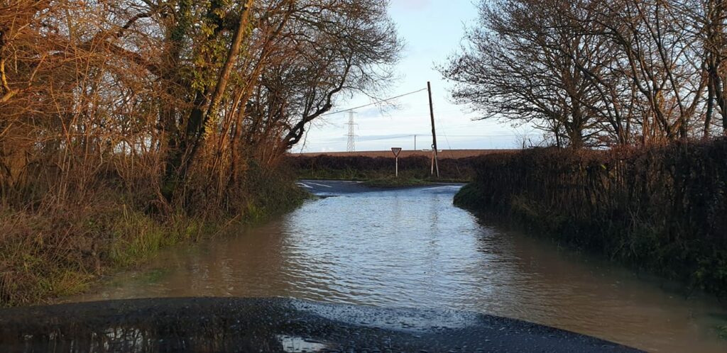 Bagwell Lane Flood 21 December 2019