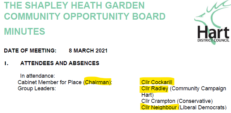 Shapley Heath Opportunity Board