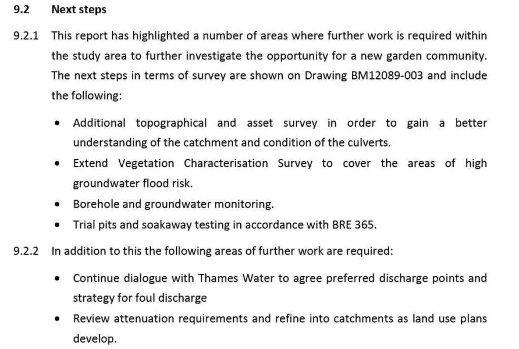 Shapley Heath Flood Risk Study Additional Work Programme