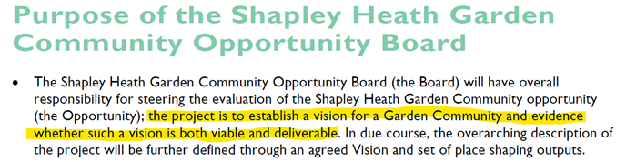 Objective of Shapley Heath Project