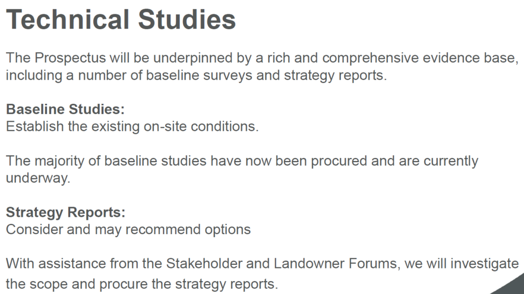 Shapley Heath Technical Studies Comprise Baseline Studies and Strategy Reports