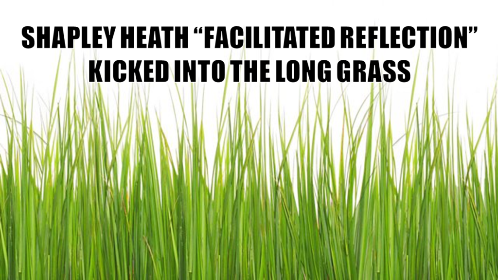 Shapley Heath Facilitated Reflection Kicked into the Long Grass
